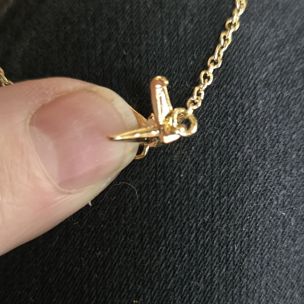 Origami Swan Gold Anklet - Picture 4 of 8